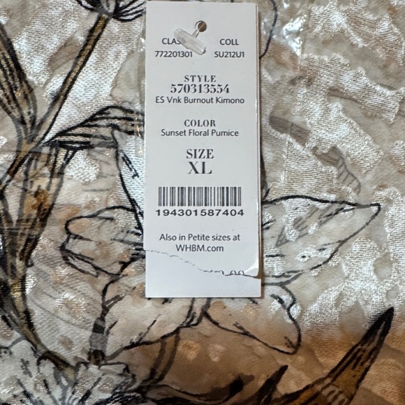 Floral Beige Women's Top - Picture 4 of 5